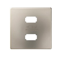 Накладка для зарядного устройства 2xUSB цвета шампань S82  8221096-034  Simon