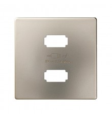 Накладка для зарядного устройства 2xUSB цвета шампань S82  8221096-034  Simon
