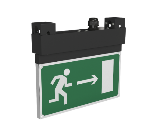 Световой указатель аварийного освещения BS-NEXTRINO-10-S1-ELON Black  a17028  Белый свет