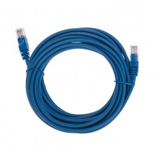 Патч-корд U/UTP, CAT 5e, RJ45-RJ45, 26AWG, LSZH, синий, 5м REXANT  02-0104-5  REXANT