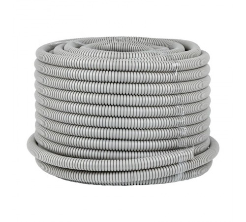 Труба гибкая гофрированная ПВХ 20мм с протяжкой (50м)  tg-z-20-50m  EKF