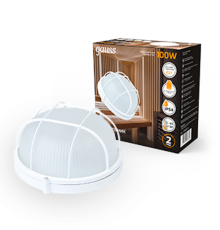 Светильник для ЖКХ НБП IP54 255*240*115 круг с решеткой под лампу Е27 max 100W, 1/8  926602111  Gauss