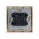 BRITE Выключатель 2-клавишный 10А в сборе ВСР10-2-0-БрКр бежевый  BR-V20-0-10-K10-F  IEK