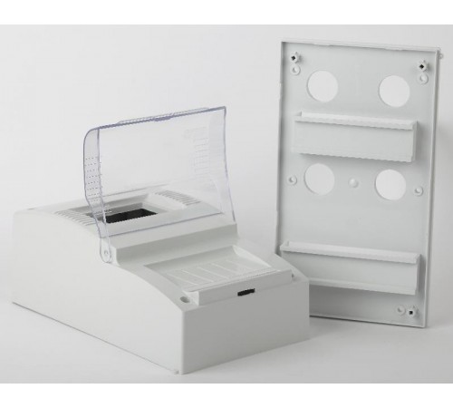 Щит квартирный пластиковый ЩК 26-04 с дверкой (12/144)  Б0049275  ЭРА