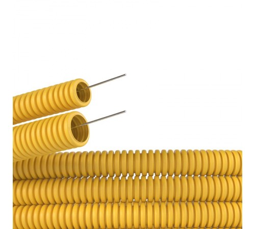 Труба ПВХ гибкая гофр. д.20мм,лег.желтая  91920Y  DKC