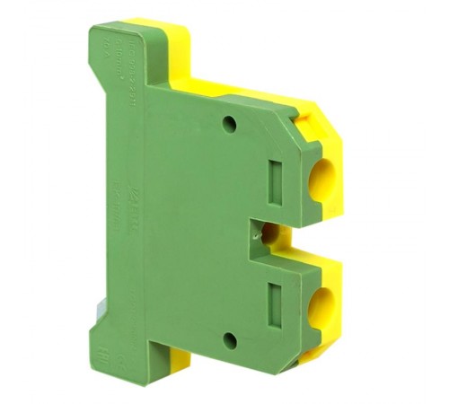 Колодка клеммная ЕК-10/63 JXB земля (аналог БЗН) EKF PROxima  plc-ek-10/63  EKF