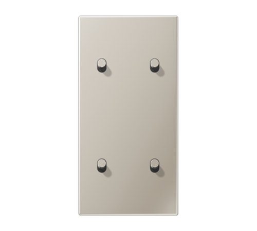 Центральная плата, 2 поста, для вертикальной установки, тумблеры 2+2, цилиндр; металл; нержавеющая сталь; LS1912  ES12-25R1  Jung