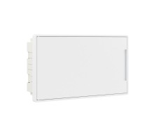 Щиток 18 мод встраиваемый FRAME, белый, с белой дверцей, с 2 шинами PEN на 8 и 10 отв.  F18B1WW  DKC