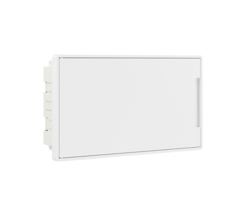 Щиток 18 мод встраиваемый FRAME, белый, с белой дверцей, с 2 шинами PEN на 8 и 10 отв.  F18B1WW  DKC