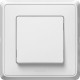 Cariva Белый Переключатель 1-клавишный  773657  Legrand