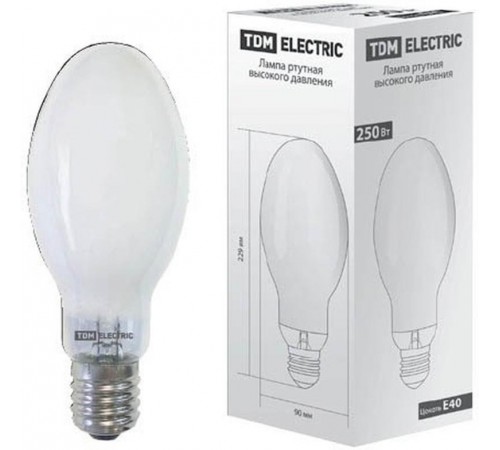 Лампа дуговая ртутная ДРЛ  250Вт E40 4200К  SQ0325-0009  TDM