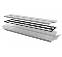 Дверь перфор. двустворч. для шкафа LINEA N 47U 600мм чер  LN05-47U6X-D2P  ITK