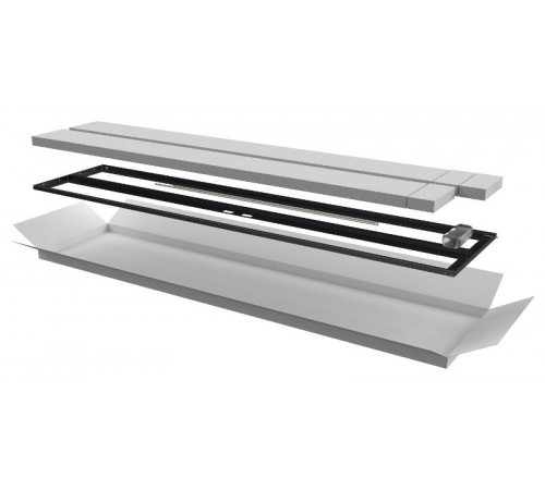 Дверь перфор. двустворч. для шкафа LINEA N 47U 600мм чер  LN05-47U6X-D2P  ITK