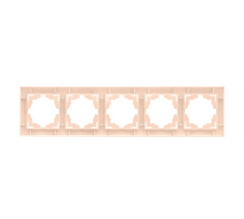 Валенсия рамка 5-местная кремовая PROxima  EWM-G-305-20  EKF