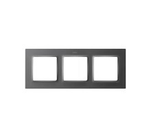 Рамка на 3 поста цвета матовый титан S82 Concept  8200637-096  Simon