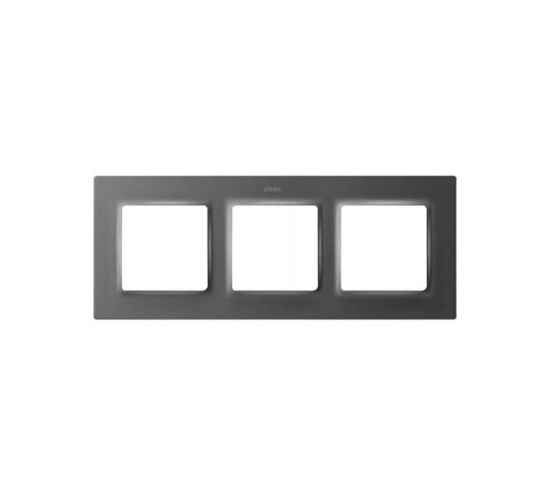 Рамка на 3 поста цвета матовый титан S82 Concept  8200637-096  Simon