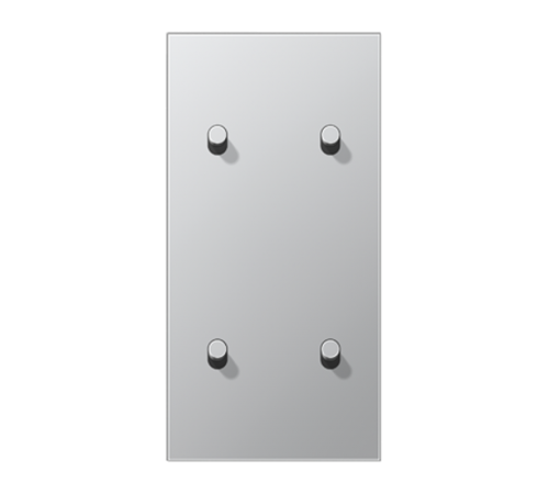 Центральная плата для выключателей, 2 поста (единая плата), для вертикальной установки, тумблеры 2+2, цилиндр; металл; алюминий; LS1912  AL12-25R0  