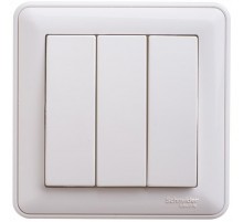 W59 Белый Выключатель 3-клавишный, 10АХ (в сборе)  VS0510-351-18  SE
