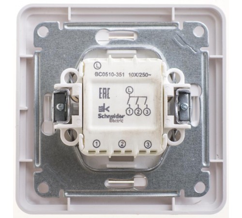 W59 Белый Выключатель 3-клавишный, 10АХ (в сборе)  VS0510-351-18  SE