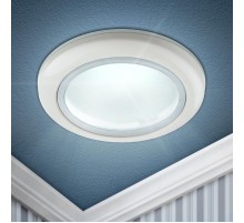 Светильник точечный встраиваемый под лампу WR1 50Вт MR16 белый влагозащищенный  Б0005214  ЭРА