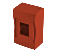 КМ2040-02 Корпус модульный открытой установки на 3-4 модуля, красный  КМ2040-02  HEGEL