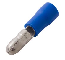 Разъем штекерный изолированный штекер 4 мм 1.5-2.5 мм (РШи-п 2.5-4/РШИп 2-5-4) синий  08-0521  REXANT