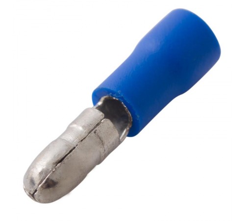 Разъем штекерный изолированный штекер 4 мм 1.5-2.5 мм (РШи-п 2.5-4/РШИп 2-5-4) синий  08-0521  REXANT