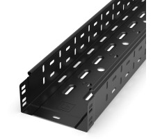 Лоток перфорированный Стандарт 150х80х3000 (0,7 мм) RAL 9005 (6 м/уп)  PR16.9983  Промрукав