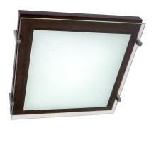 Светильник "Полесье" 300х300 НПБ 09-2х40-001 М94 белый /корпус венге /держатель хром  1005205889  Элетех