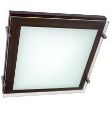 Светильник "Полесье" 300х300 НПБ 09-2х40-001 М94 белый /корпус венге /держатель хром  1005205889  Элетех