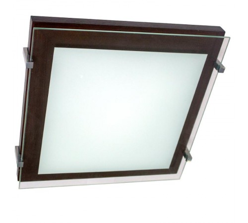 Светильник "Полесье" 300х300 НПБ 09-2х40-001 М94 белый /корпус венге /держатель хром  1005205889  Элетех