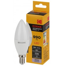 Лампа светодиодная B35-11W-865-E14 11Вт свеча холодный дневной свет  Б0057631  Kodak