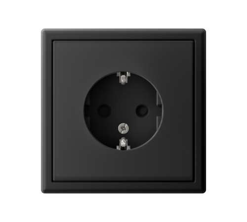 ArtGallery Карбон Розетка с заземлением, со шторками, 16А, механизм  GAL001045  SE