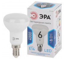 Лампа светодиодная LED 6Вт Е14 4000К smd R50-6w-840-E14  Б0020556  ЭРА