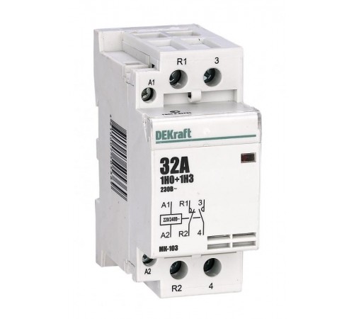 Контактор модульный 1НО+1НЗ 32А 230В МК-103  18072DEK  DEKraft