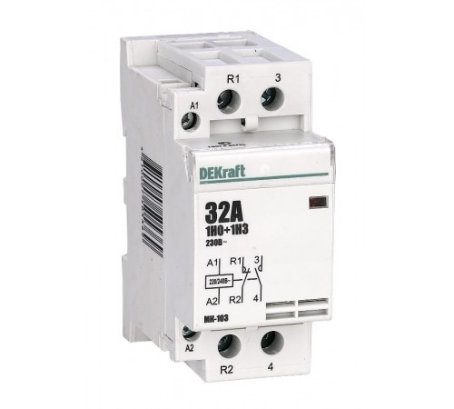 Контактор модульный 1НО+1НЗ 32А 230В МК-103  18072DEK  DEKraft