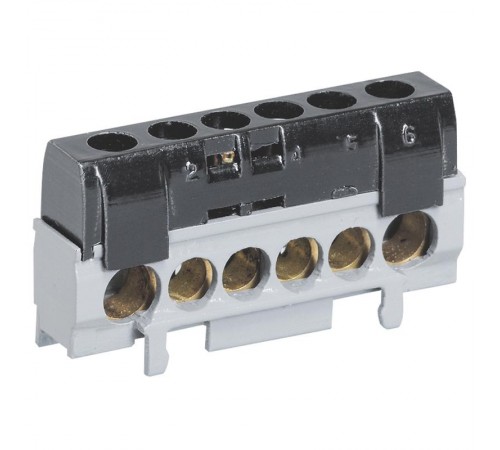 Основание клеммных колодок - 35 отверстий - длина 276 мм  004817  Legrand