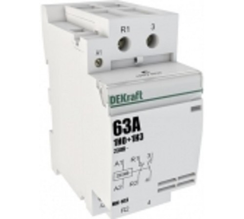 Контактор модульный 1НО+1НЗ 63А 230В МК-103  18086DEK  DEKraft