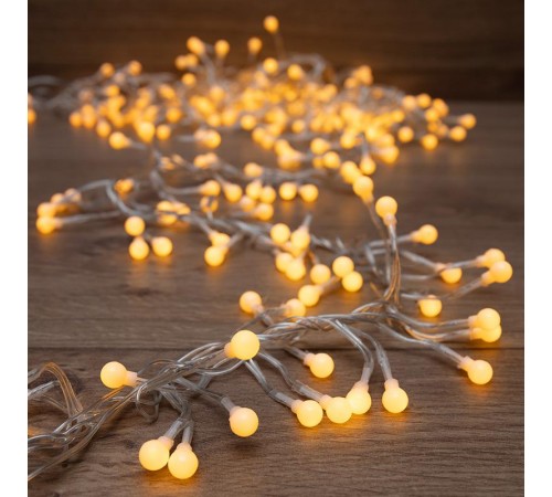 Гирлянда "Мишура LED"  3 м  прозрачный ПВХ, 288 диодов, цвет желтый  303-601  NEON-NIGHT