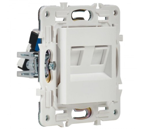 SKANDY Розетка компьютерная двойная RJ45 кат.5E SK-K03W арктический белый  SK-K20-1-K01  IEK