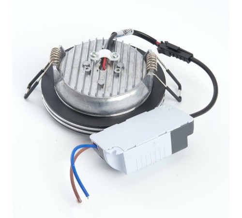 Светильник светодиодный встраиваемый декоративный AL612, 7W, 560 Lm, 4000К, черный  28912  FERON