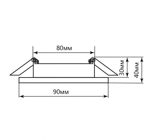 Светильник светодиодный встраиваемый декоративный AL612, 7W, 560 Lm, 4000К, черный  28912  FERON