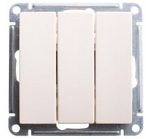 W59 Слоновая кость Выключатель 3-клавишный, 10АХ  VS0510-351-2-86  SE