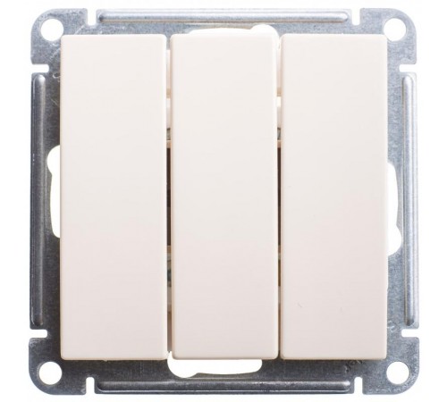 W59 Слоновая кость Выключатель 3-клавишный, 10АХ  VS0510-351-2-86  SE