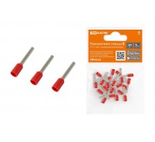 Наконечник-гильза Е1012 1мм2 с изолированным фланцем (20шт)  SQ0568-0039  TDM