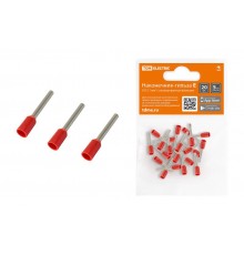 Наконечник-гильза Е1012 1мм2 с изолированным фланцем (20шт)  SQ0568-0039  TDM