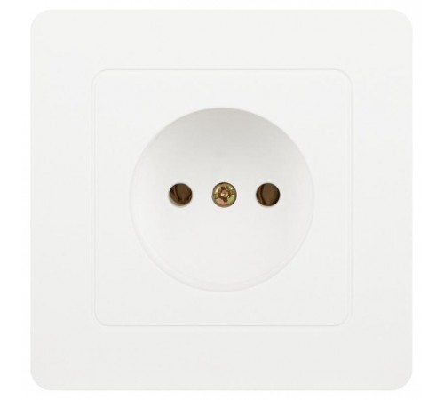Розетка Intro Style 7-201-01 2P, 16А-250В, IP20, СУ, белый   Б0060637  Intro