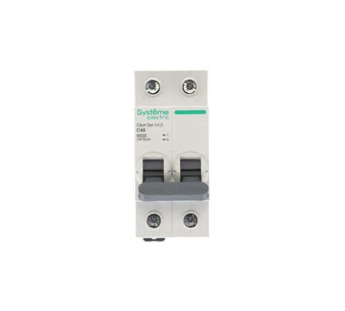 Выключатель автоматический двухполюсный 40A C 6kA City9  C9F36240 Systeme Electric