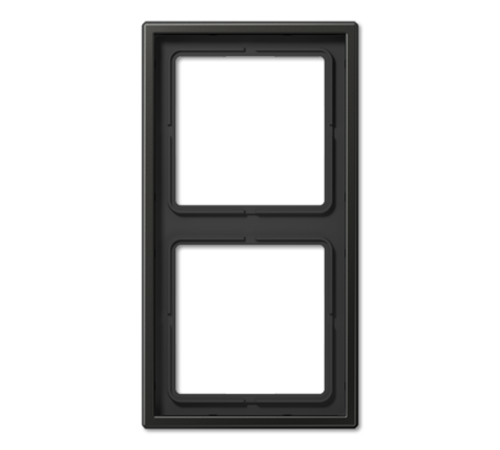 Рамка для вертикальной и горизонтальной установки, 2 поста; металл; антрацит; Aluminium  AL2982AN  Jung