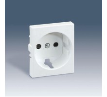 Simon 82 Накладка с защитными шторками на розетку с/з, широкий модуль, S82C, красный  82041-57  Simon